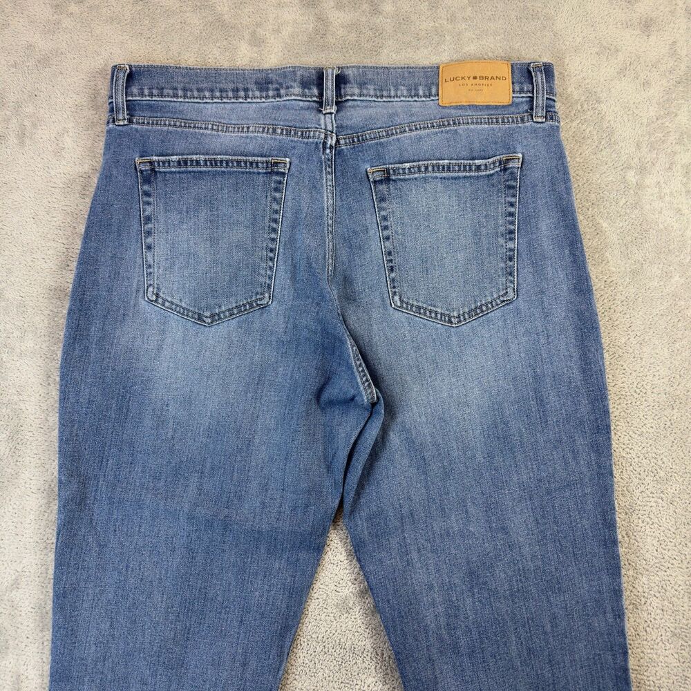Lucky Brand Jeans Womens 14/32 Blue Denim Mid Rise Boyfriend Sienna Cotton Pants - Picture 13 of 15